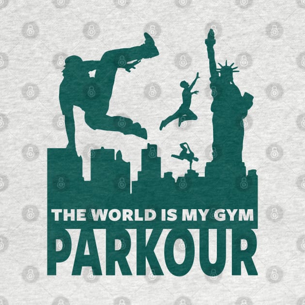 PARKOUR - FREERUNNING - TRACEUR by Tshirt Samurai